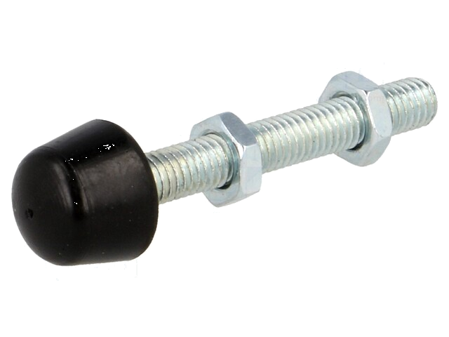 Aandrukschroef; Schroefdr: M5; D.voet: 9mm; Soort bit: afgeronde Aandrukschroef; Schroefdr: M5; D.voet: 9mm; Soort bit: afgeronde
